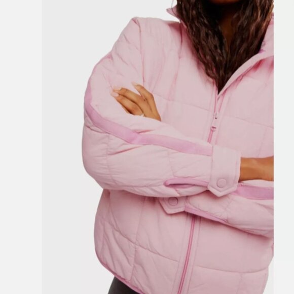 NWT FP Movement x Hatch Pink Pippa Packable Puffer Jacket, Large - Picture 5 of 11
